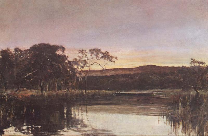 John Ford Paterson Sunset,Werribee River France oil painting art